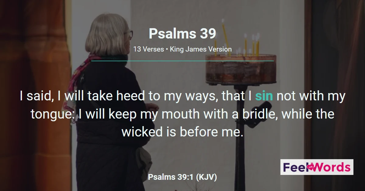 Psalms Chapter 39 (KJV)