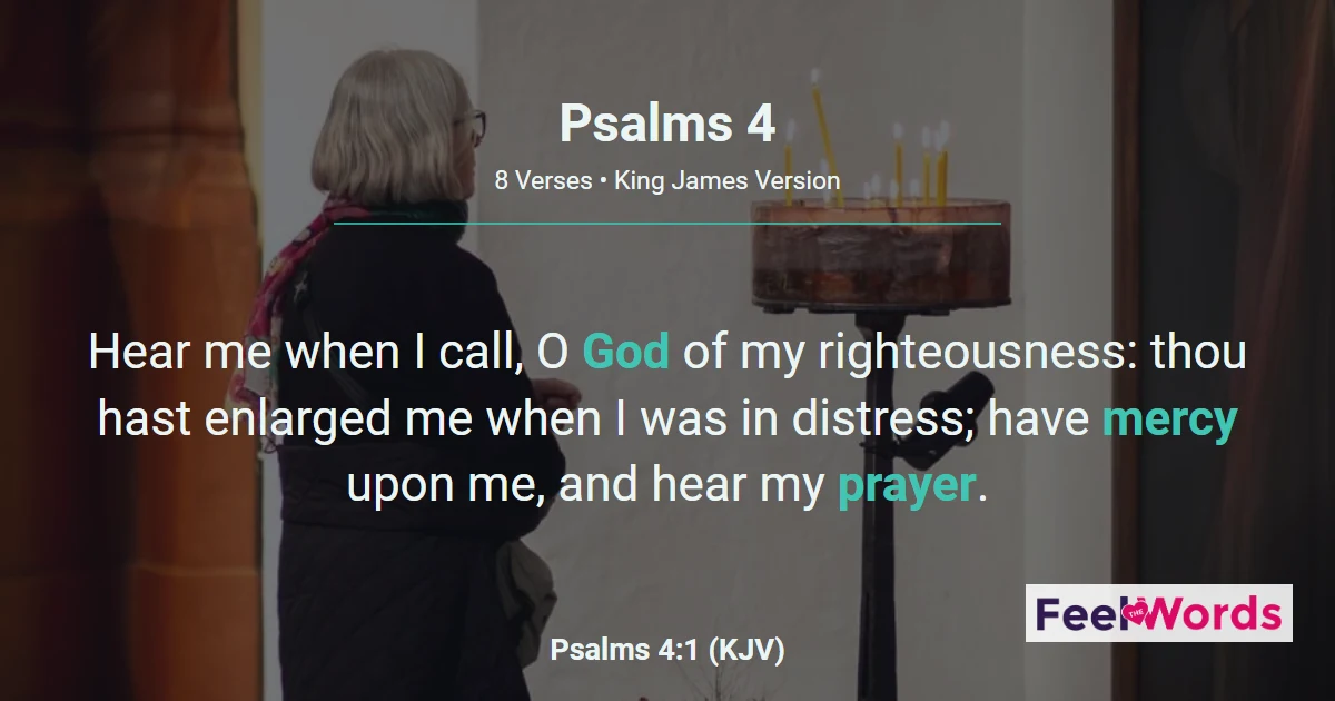 Psalms Chapter 4 (KJV)