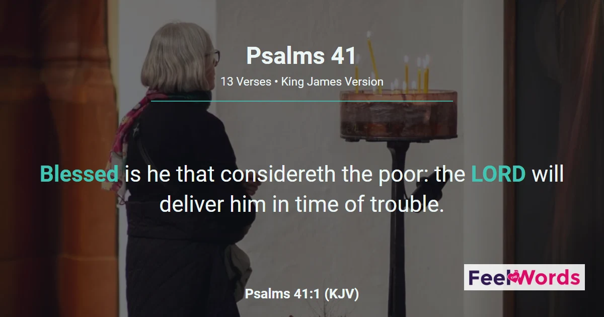 Psalms Chapter 41 (KJV)