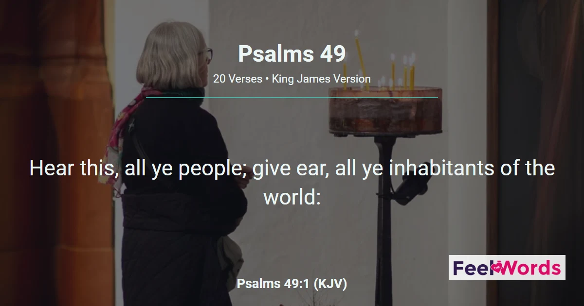 Psalms Chapter 49 (KJV)