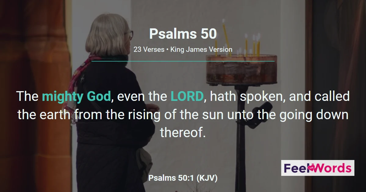 Psalm 50: God Calls the Earth to Judgment