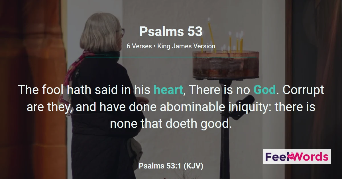 Psalms Chapter 53 (KJV)
