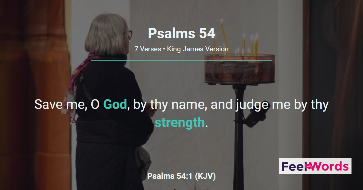 Psalms Chapter 54 (KJV)