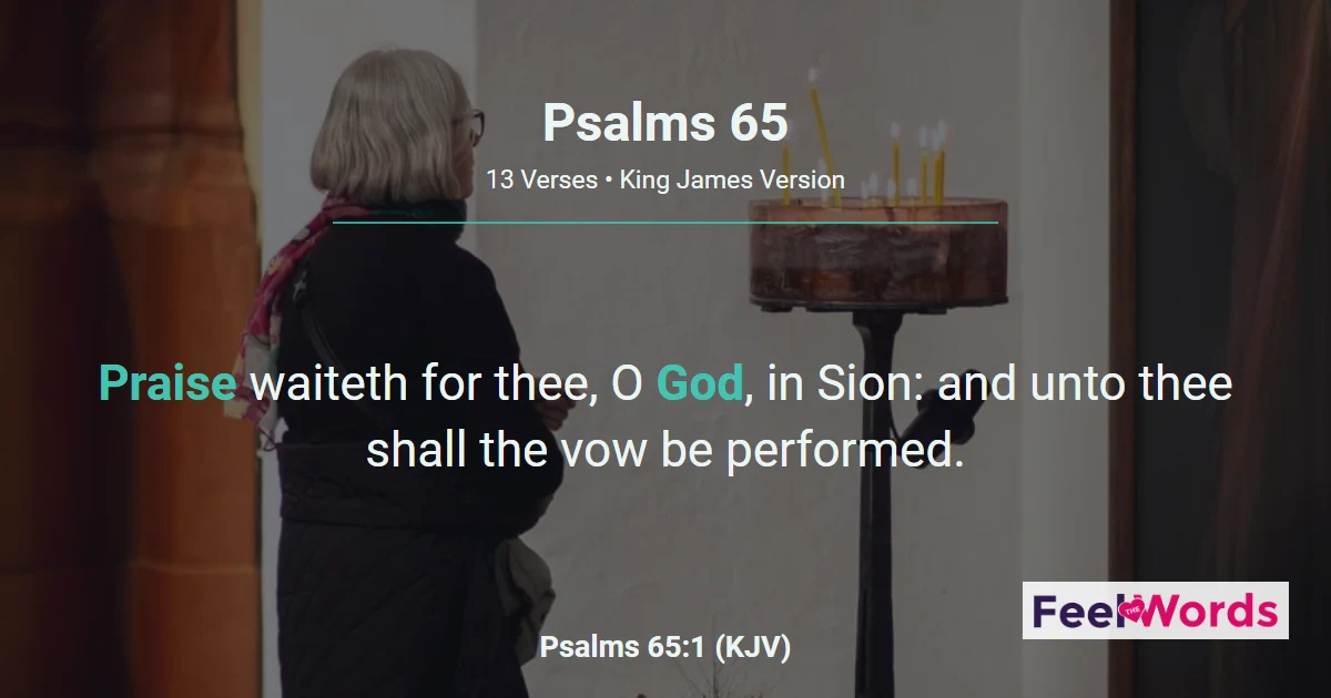 Psalms Chapter 65 (KJV)