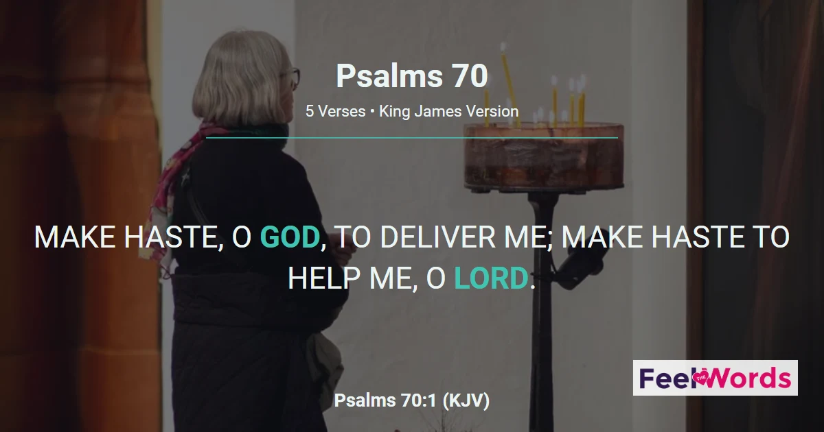 Psalms Chapter 70 (KJV)