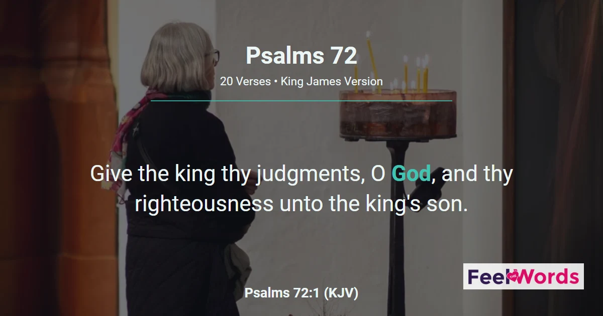 Psalms Chapter 72 (KJV)