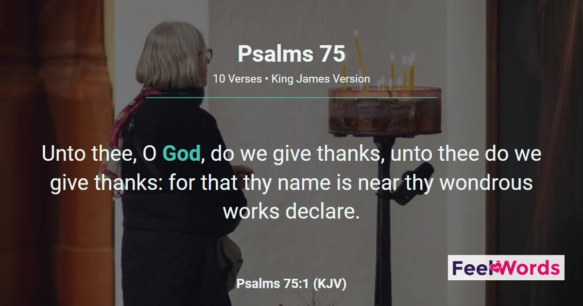 Psalms Chapter 75 (KJV)