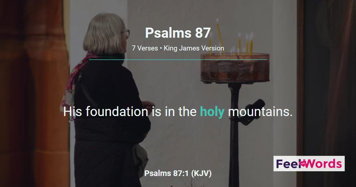 Psalms Chapter 87 (KJV)