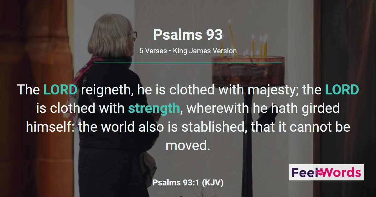 Psalms Chapter 93 (KJV)