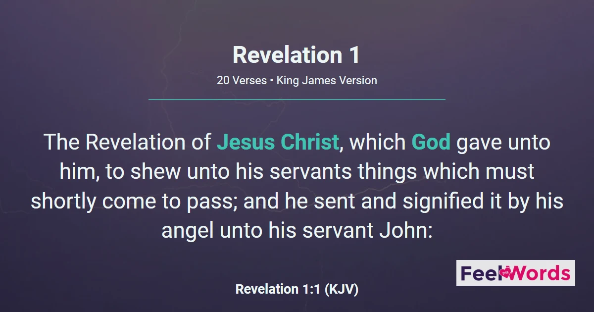 Revelation Chapter 1 (KJV)