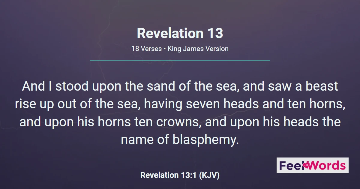 Revelation Chapter 13 (KJV)