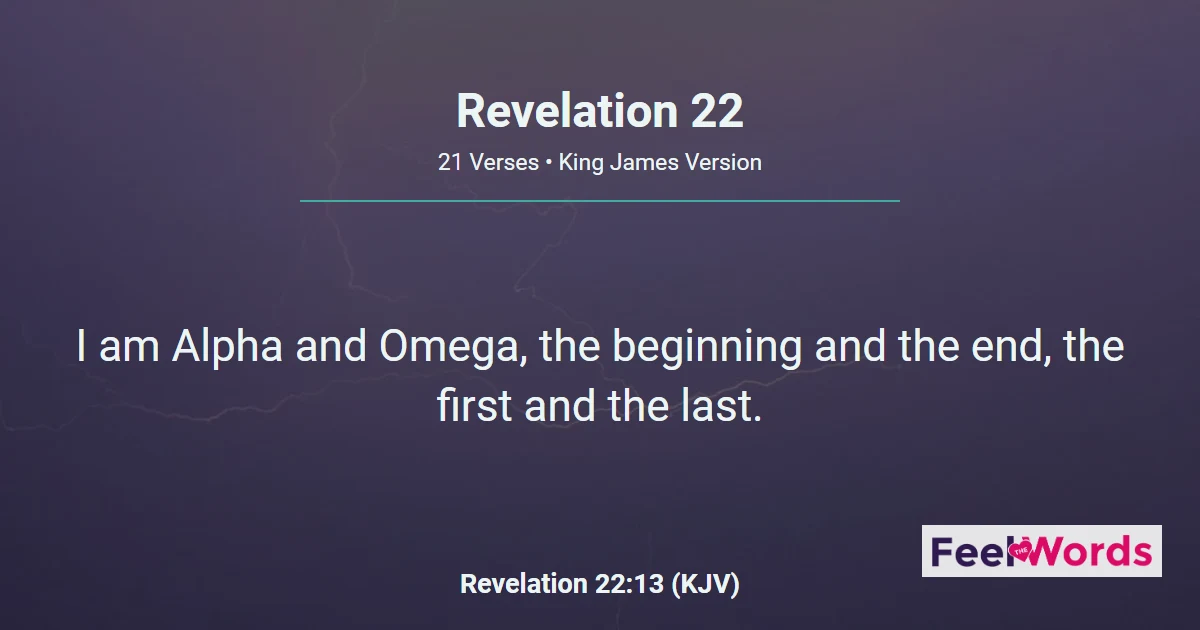 Revelation Chapter 22 (KJV)