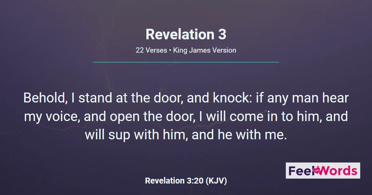 Revelation Chapter 3 (KJV)
