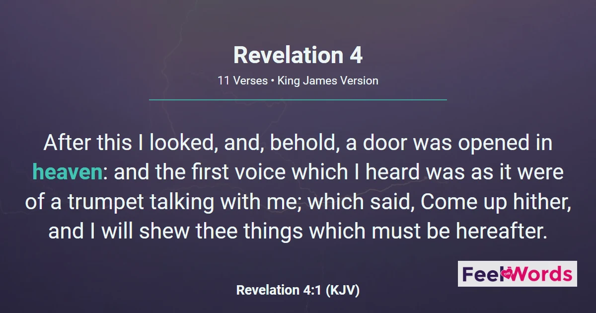 Revelation Chapter 4 (KJV)