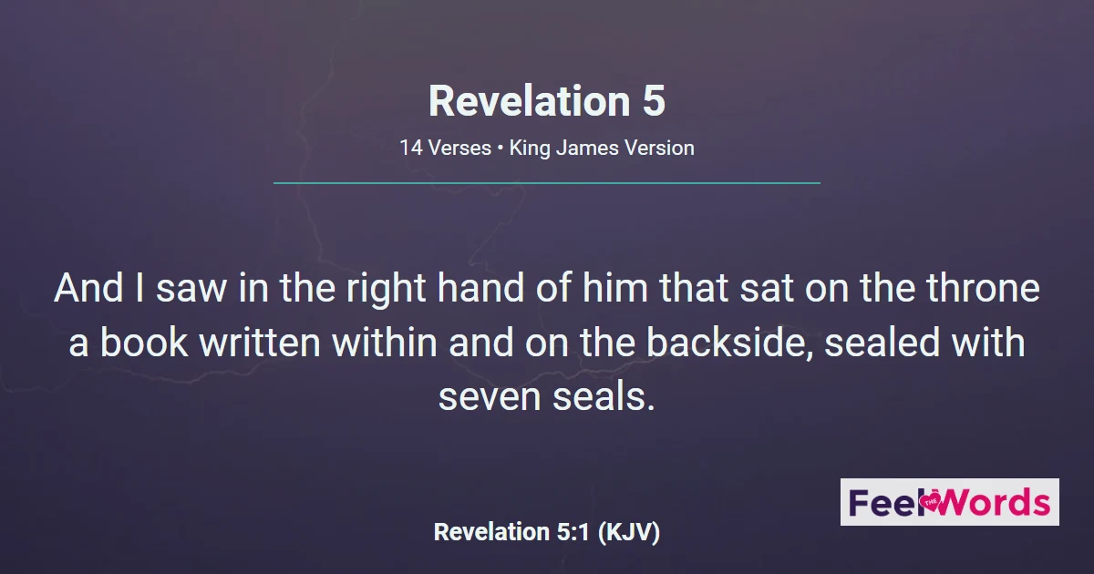 Revelation Chapter 5 (KJV)