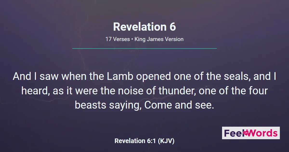 Revelation Chapter 6 (KJV)