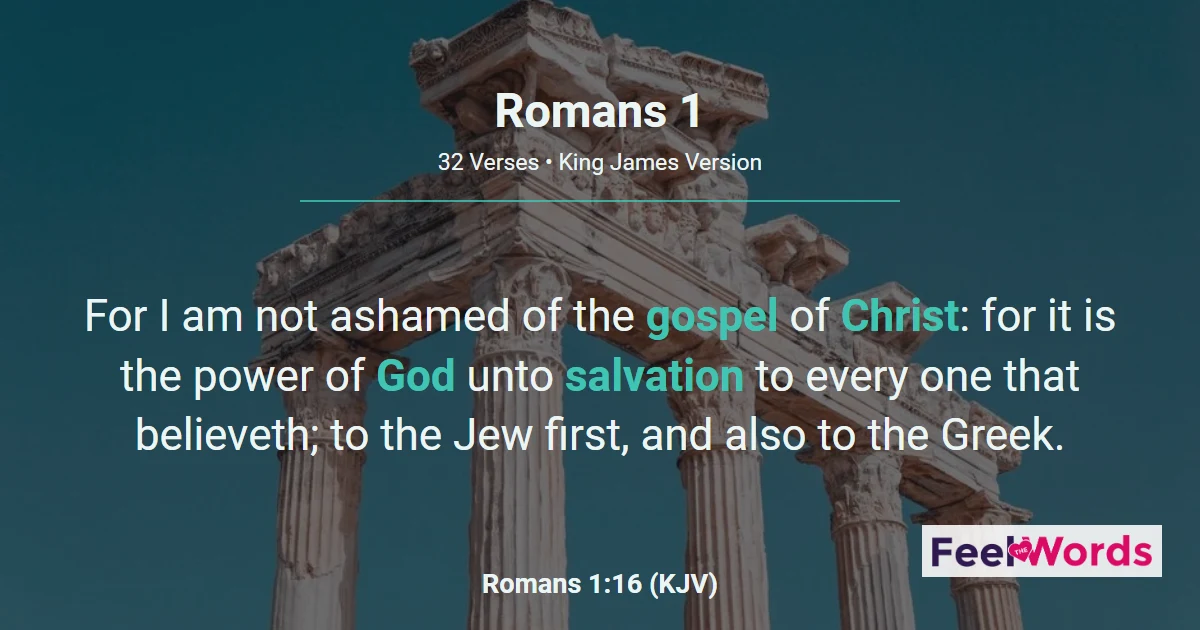 Romans Chapter 1 (KJV)