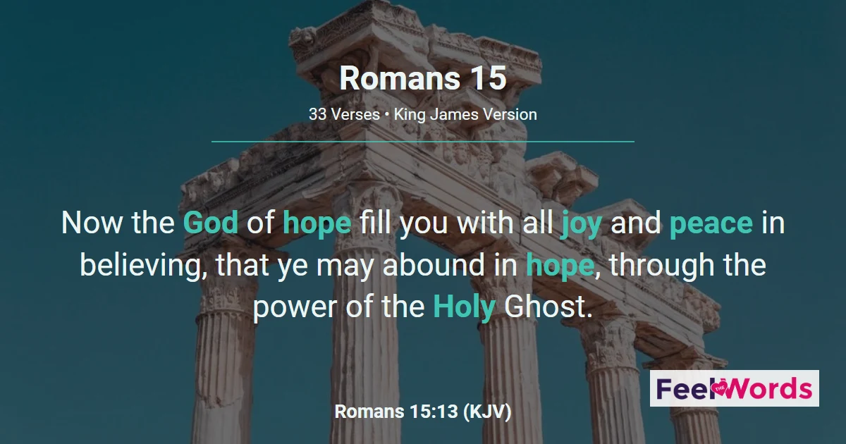 Romans Chapter 15 (KJV)