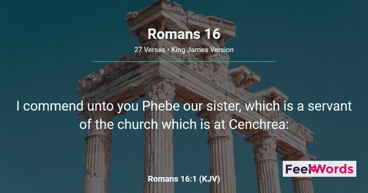 Romans Chapter 16 (KJV)