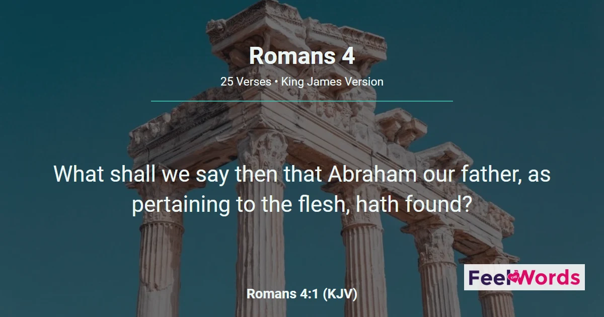 Romans Chapter 4 (KJV)
