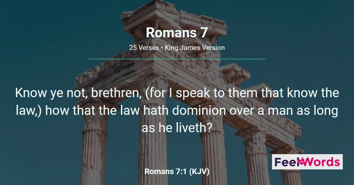 Romans Chapter 7 (KJV)