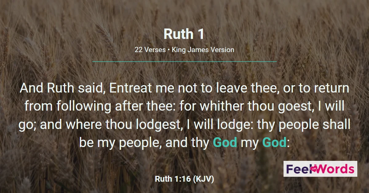 Ruth Chapter 1 (KJV)
