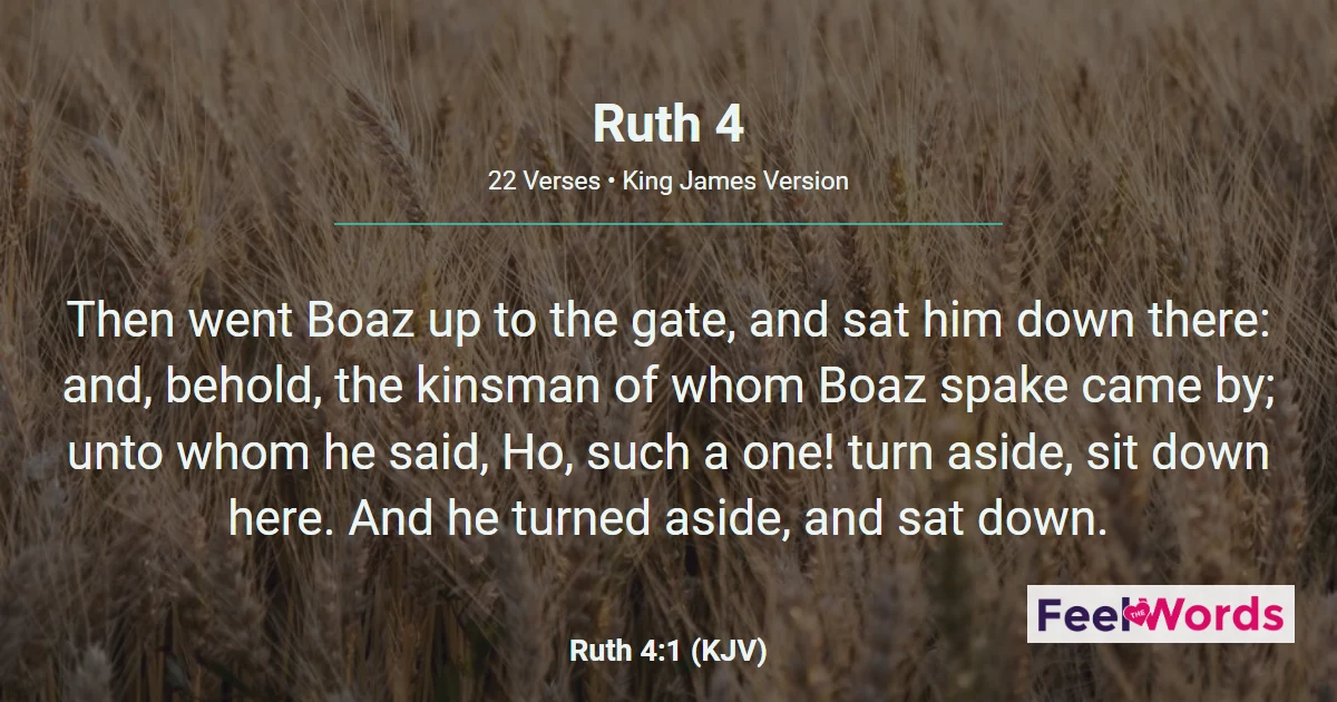 Ruth Chapter 4 (KJV)