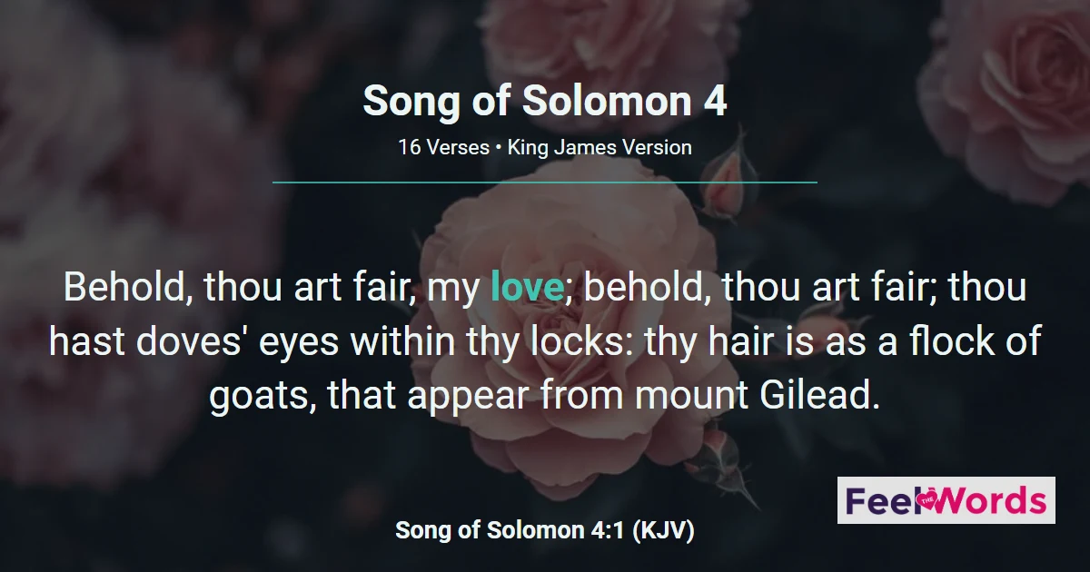 Song of Solomon Chapter 4 (KJV)