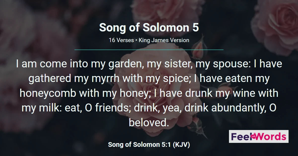 Song of Solomon Chapter 5 (KJV)