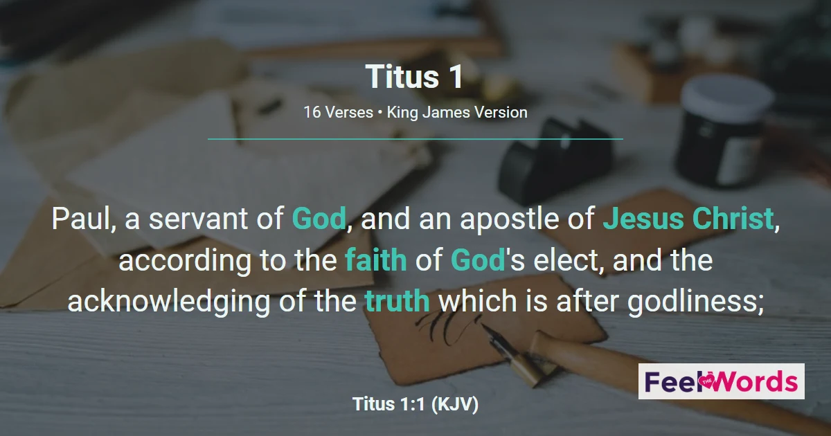 Titus Chapter 1 (KJV)