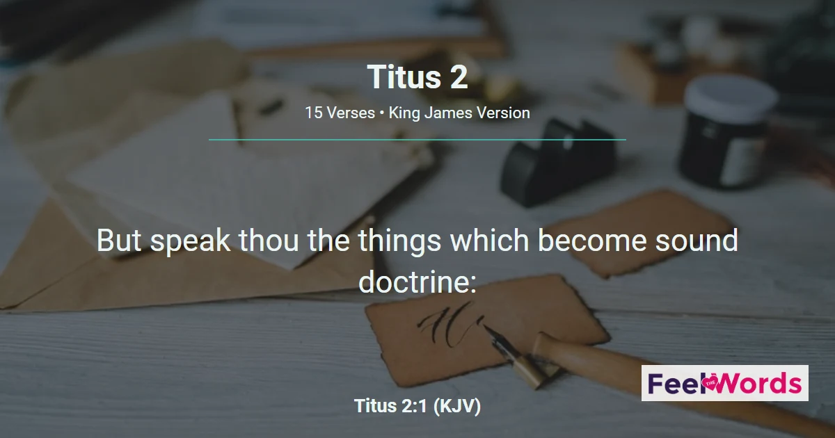 Titus Chapter 2 (KJV)