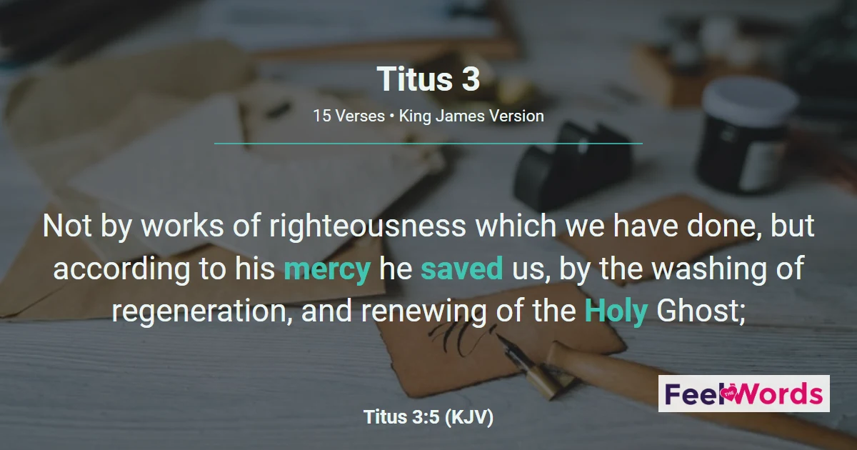 Titus Chapter 3 (KJV)
