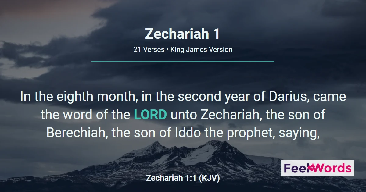 Zechariah Chapter 1 (KJV)