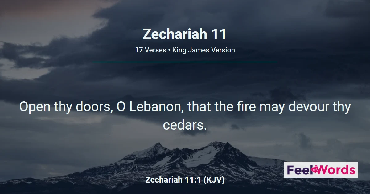 Zechariah Chapter 11 (KJV)