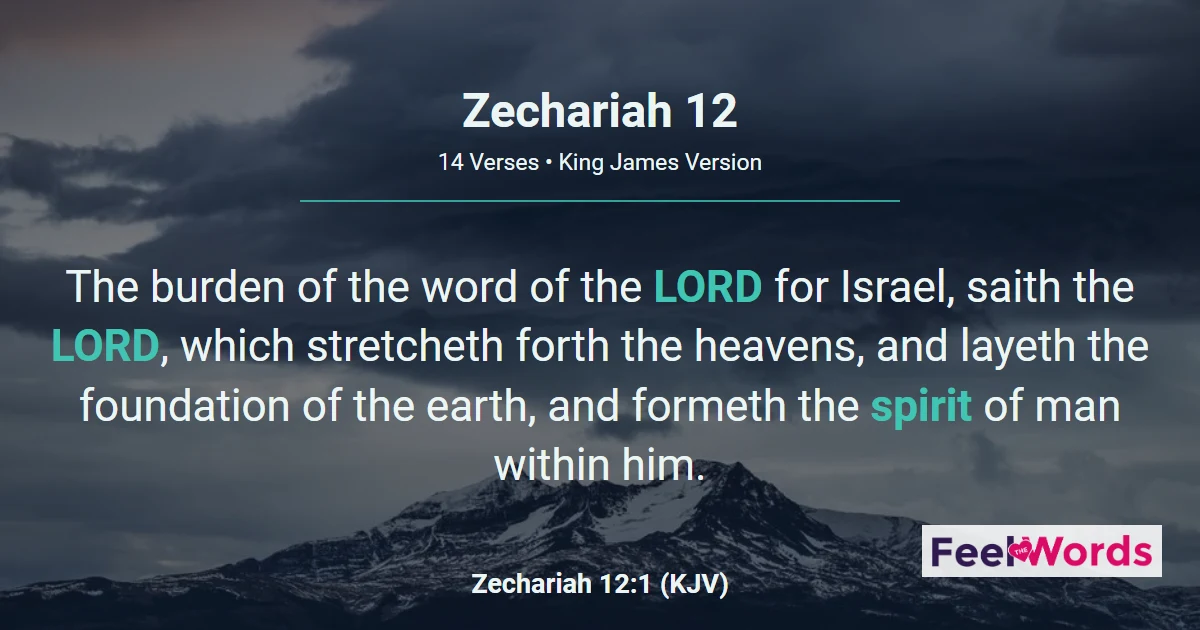 Zechariah Chapter 12 (KJV)
