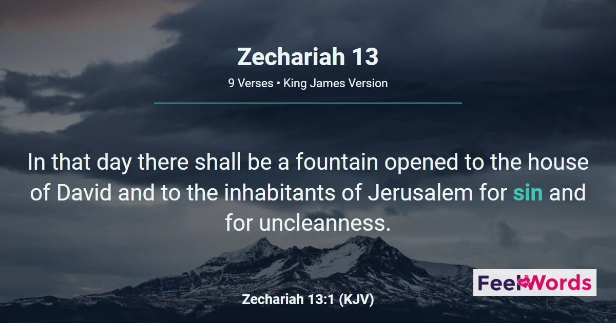 Zechariah Chapter 13 (KJV)