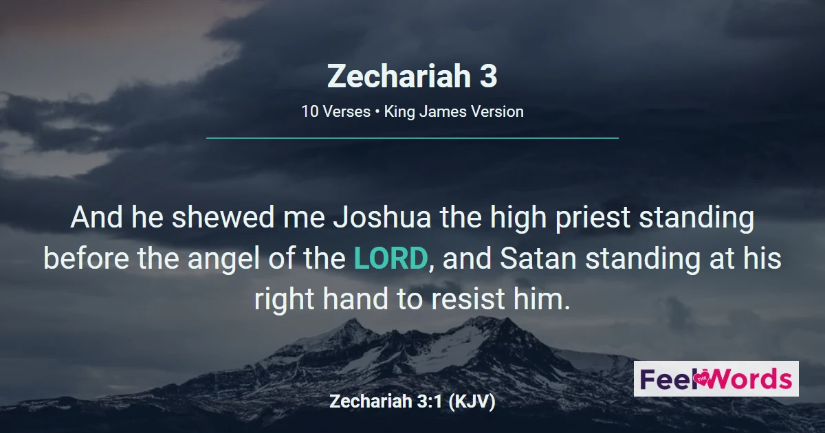 Zechariah Chapter 3 (KJV)