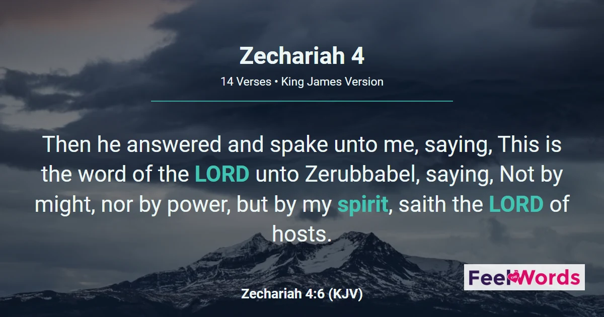 Zechariah Chapter 4 (KJV)