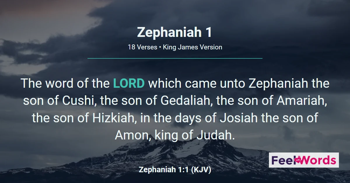 Zephaniah Chapter 1 (KJV)