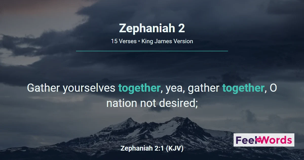 Zephaniah Chapter 2 (KJV)