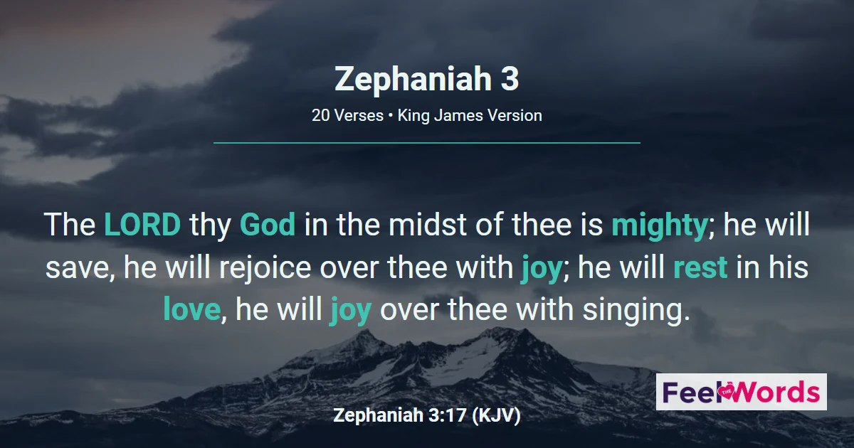 Zephaniah Chapter 3 (KJV)