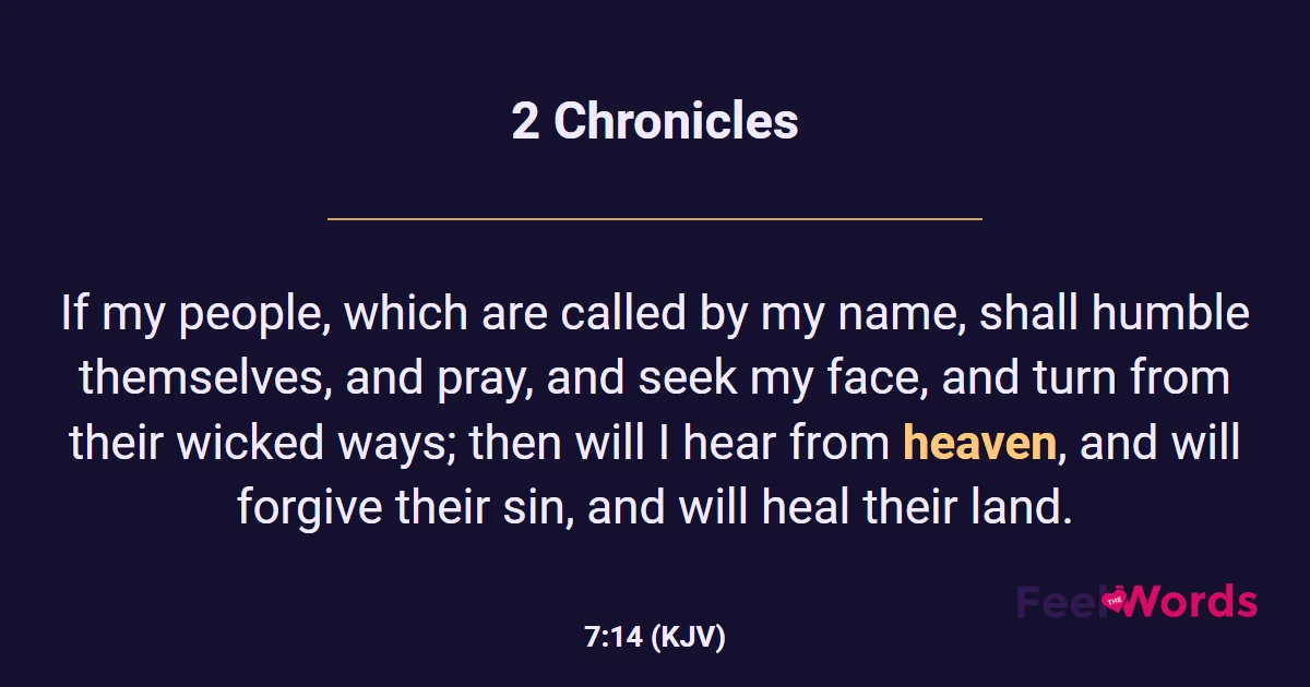 2 Chronicles 7:14