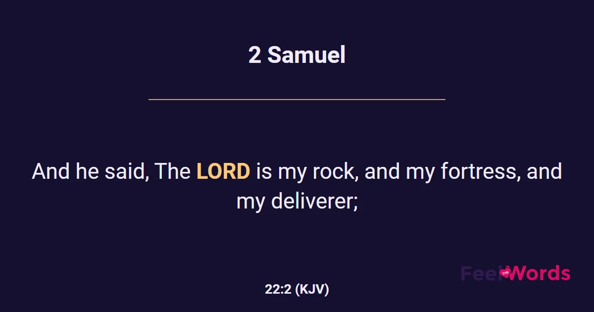 2 Samuel 22:2