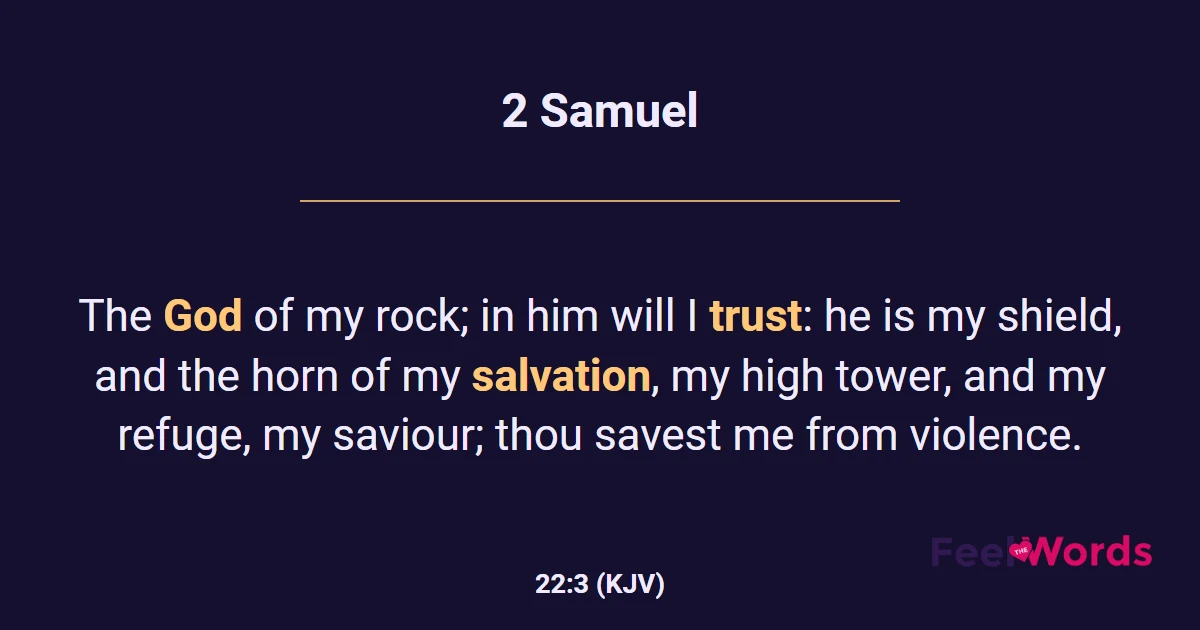 2 Samuel 22:3