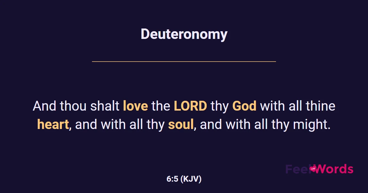 Deuteronomy 6:5