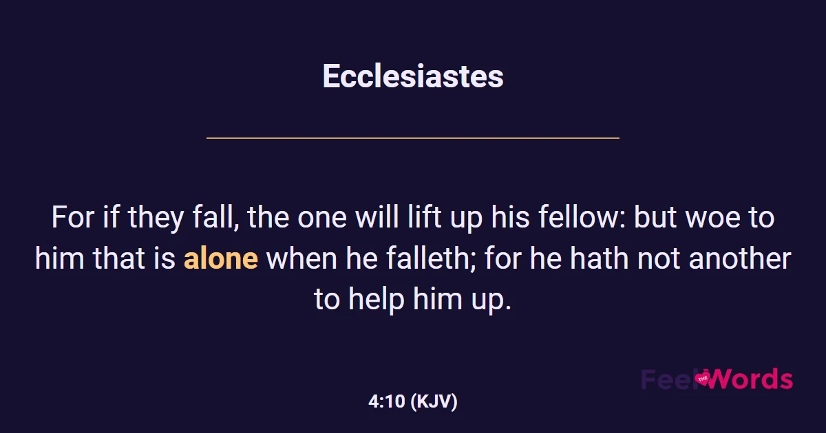 Ecclesiastes 4:10