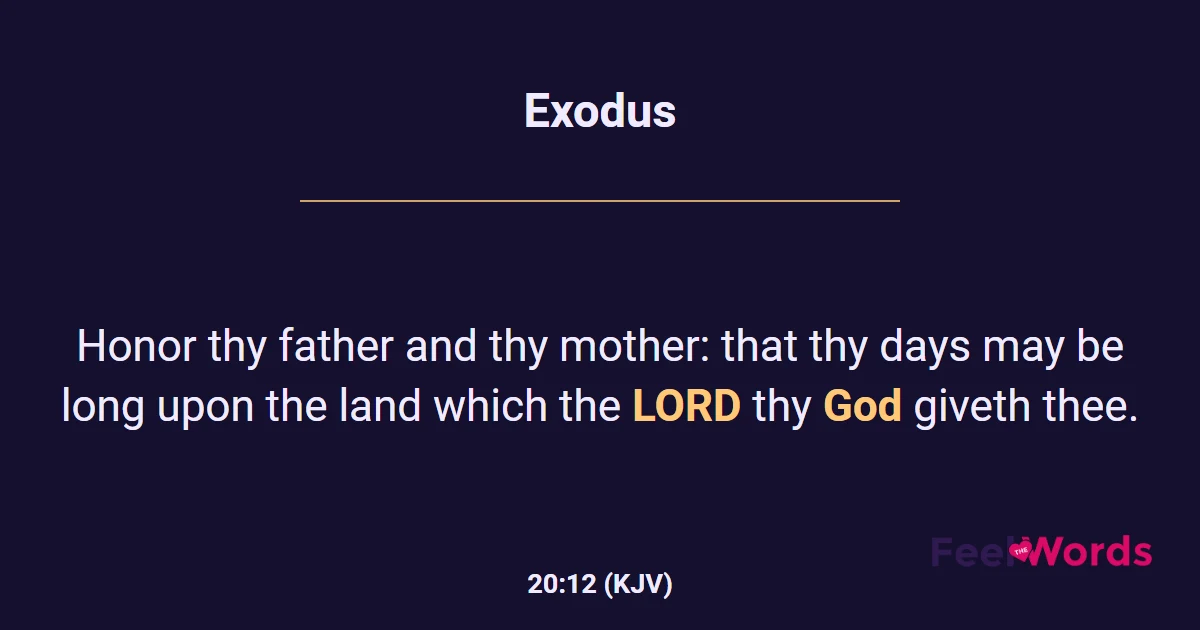 Exodus 20:12