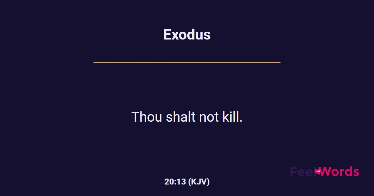 Exodus 20:13