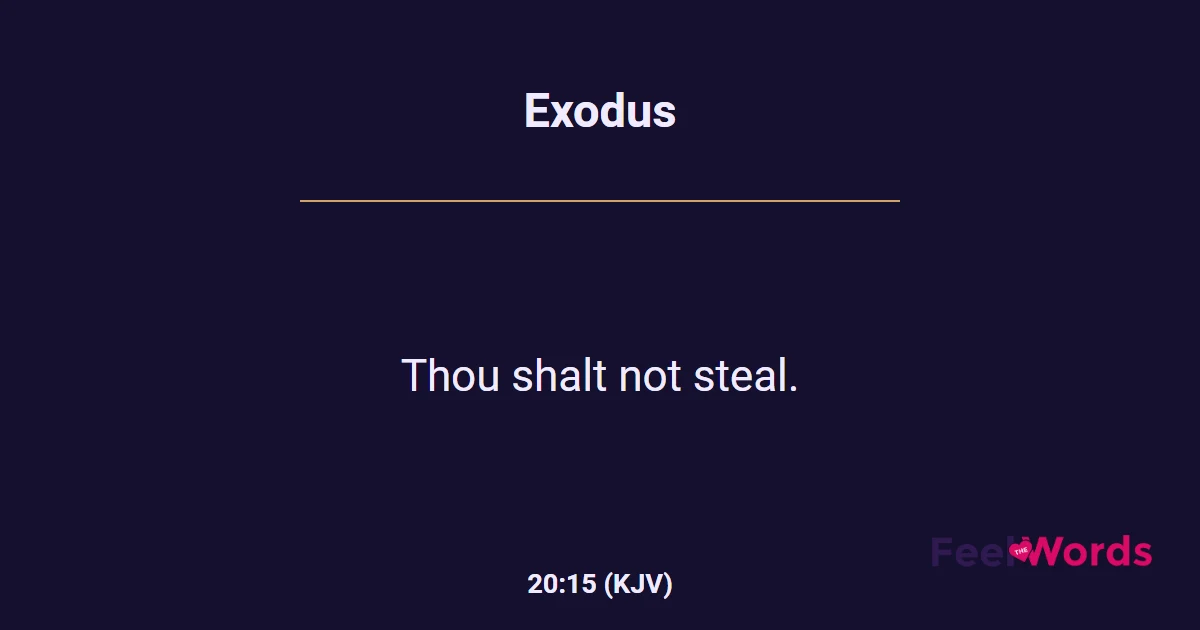 Exodus 20:15