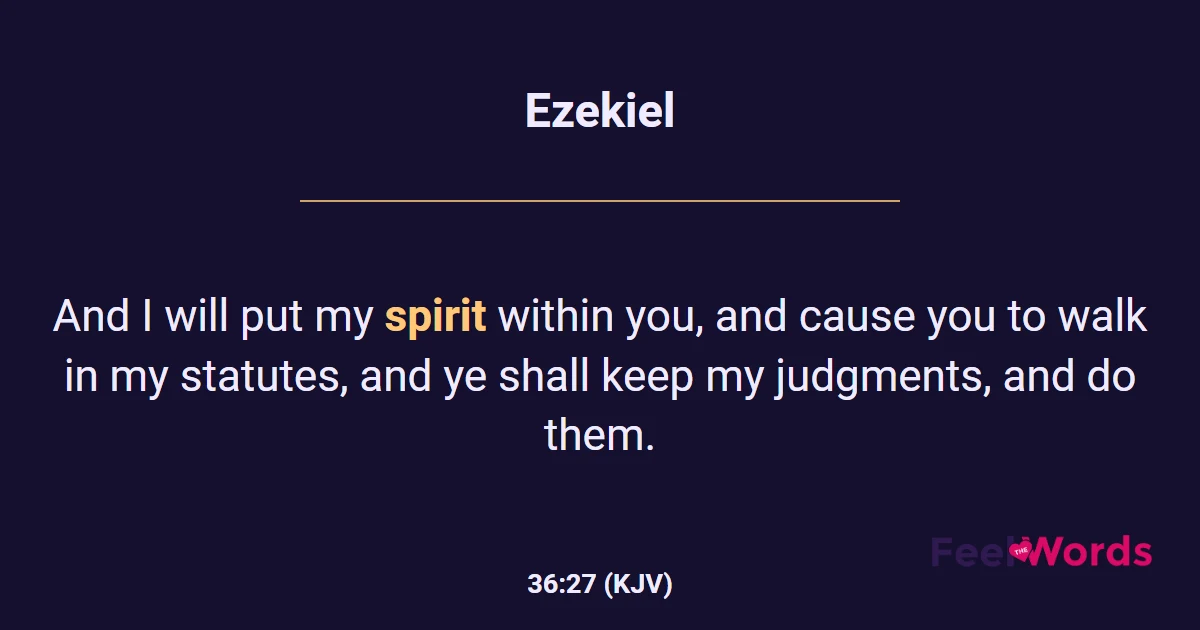 Ezekiel 36:27